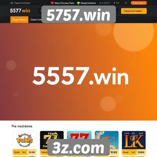 Navegação e usabilidade do site 5757.win