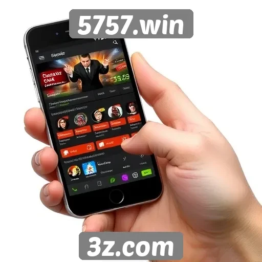 Interface do 5757.win é otimizada para dispositivos móveis